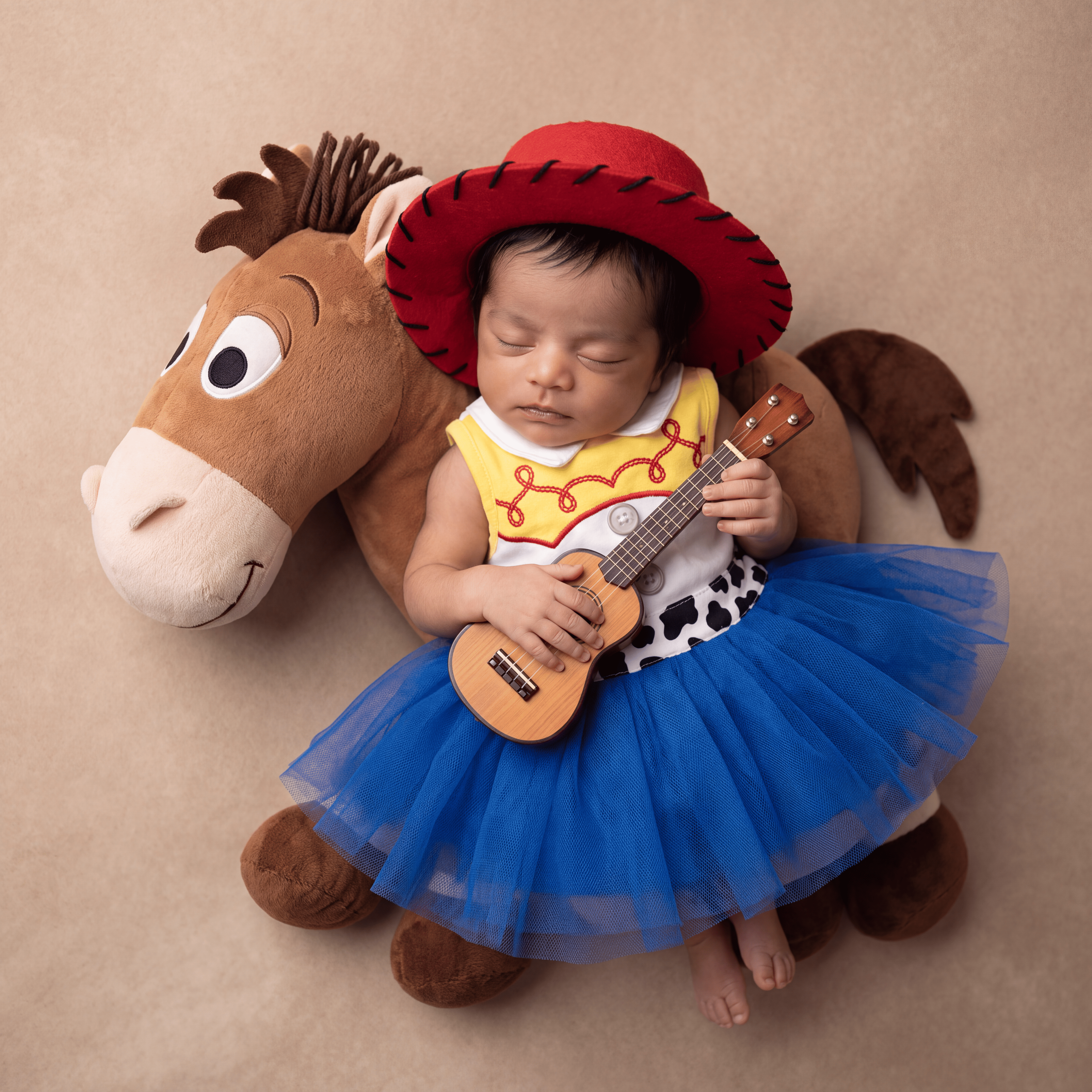 Themed newborn baby shoot
